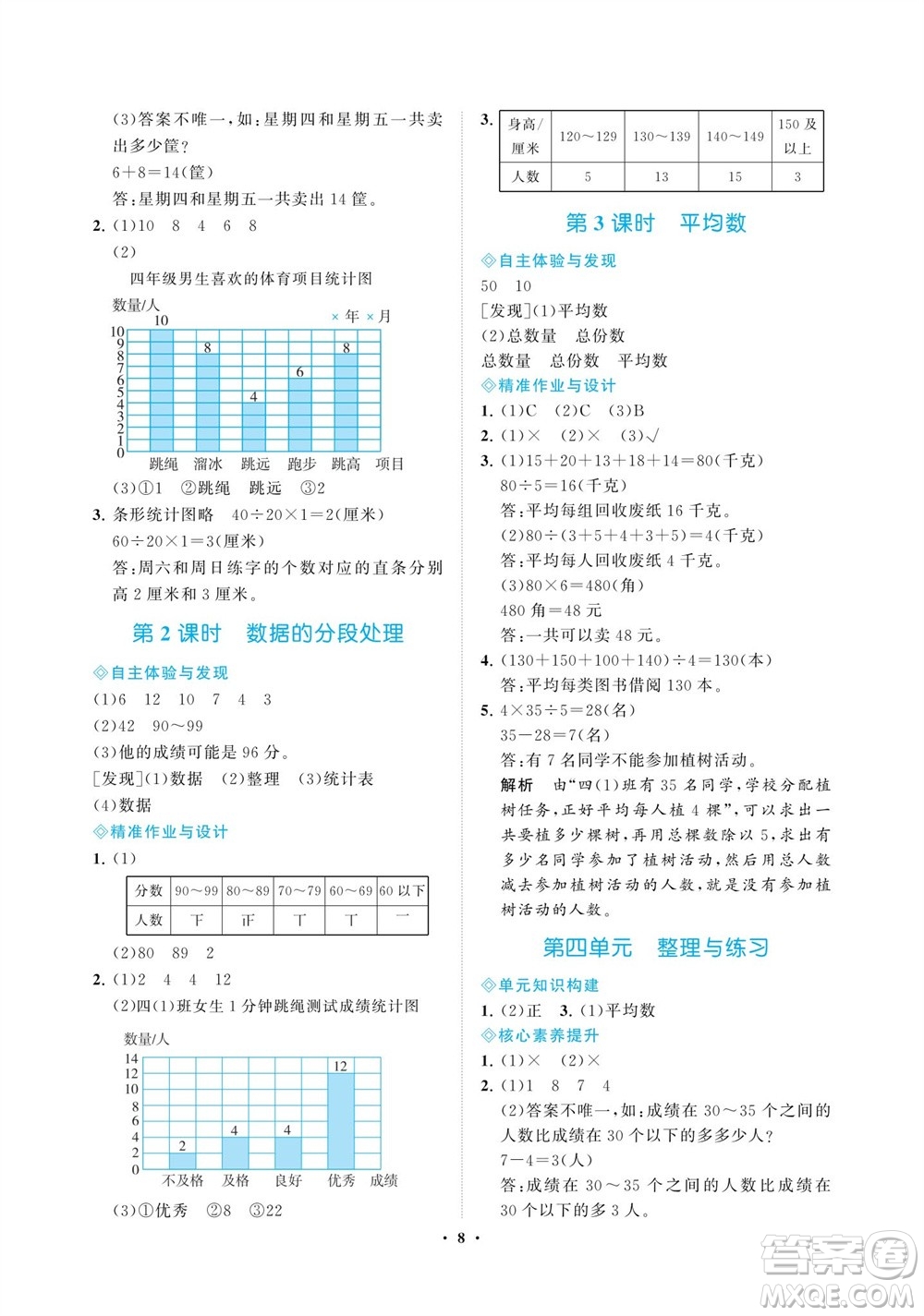 海南出版社2023年秋新課程學(xué)習(xí)指導(dǎo)四年級(jí)數(shù)學(xué)上冊(cè)蘇教版參考答案