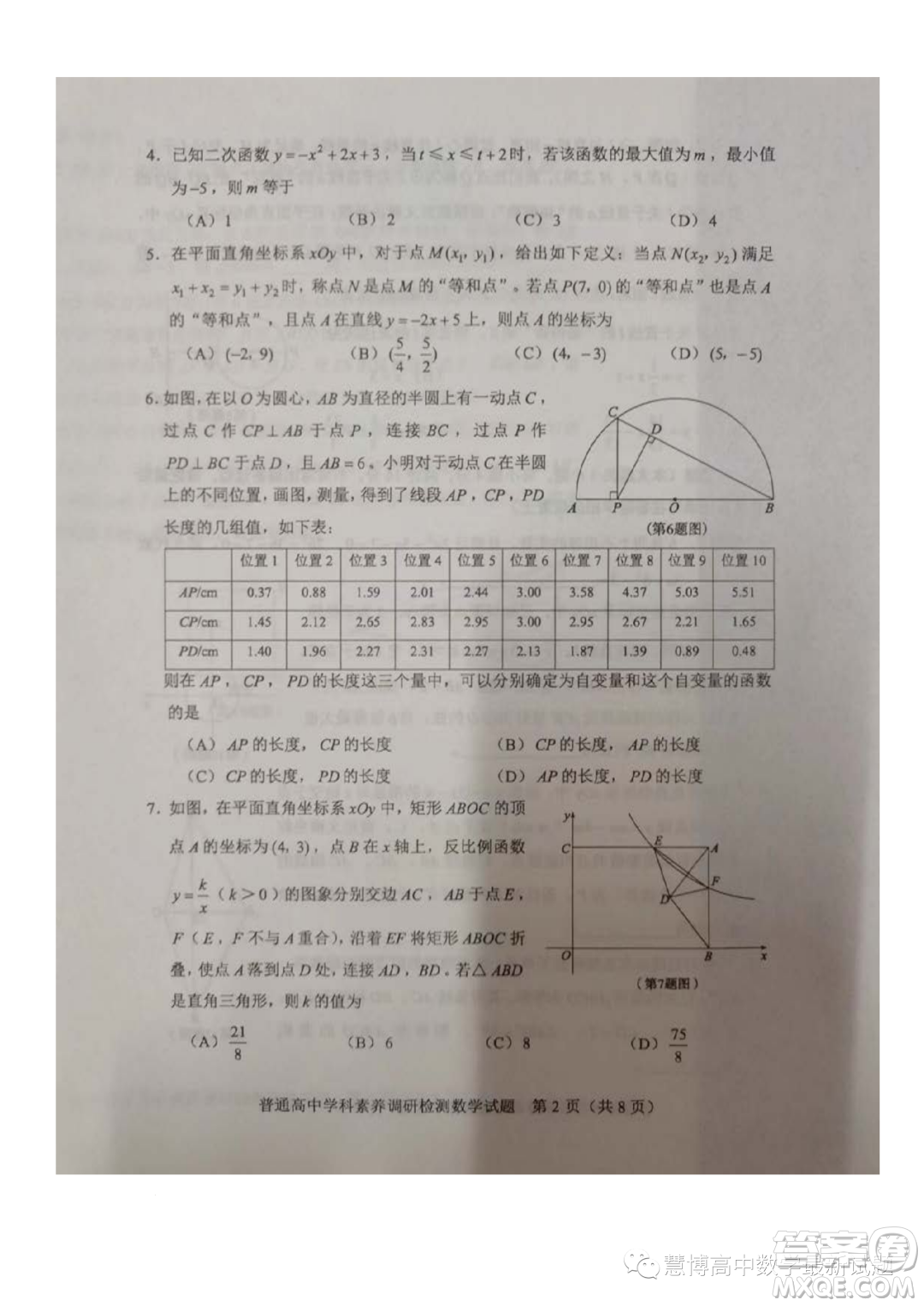 山東淄博2023年高一上學(xué)期數(shù)學(xué)學(xué)科素養(yǎng)檢測數(shù)學(xué)試題答案