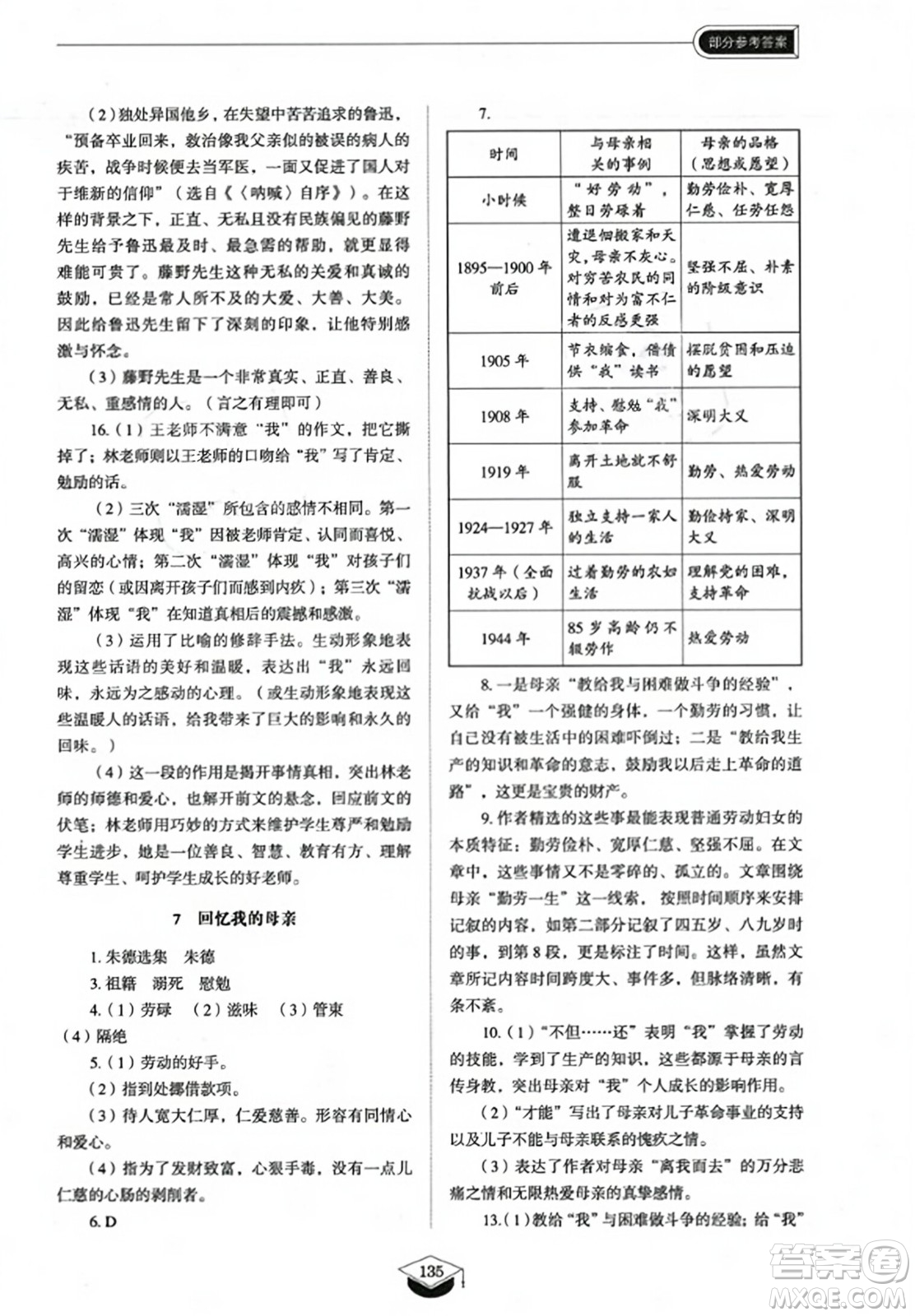 山東教育出版社2023年秋初中同步練習冊八年級語文上冊人教版五四制答案