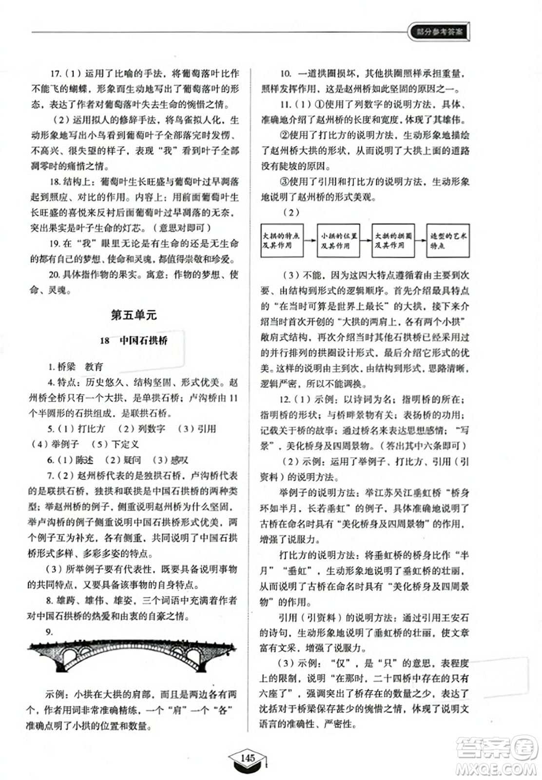 山東教育出版社2023年秋初中同步練習冊八年級語文上冊人教版五四制答案