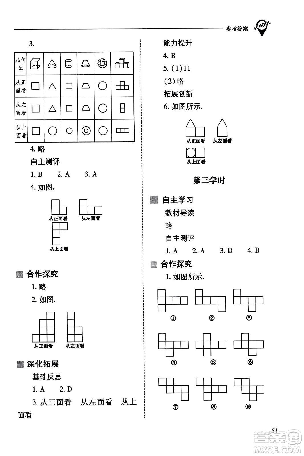 山西教育出版社2023年秋新課程問題解決導(dǎo)學(xué)方案七年級(jí)數(shù)學(xué)上冊(cè)人教版答案?