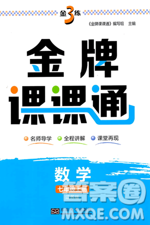 東南大學(xué)出版社2023年秋金3練金牌課課通七年級數(shù)學(xué)上冊江蘇版答案