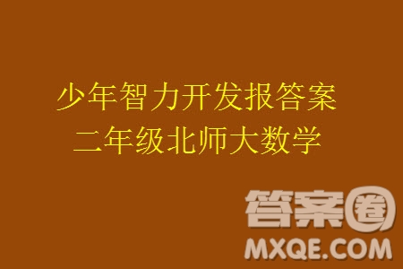 2023年秋少年智力開發(fā)報(bào)二年級(jí)數(shù)學(xué)上冊(cè)北師大版第13-16期答案