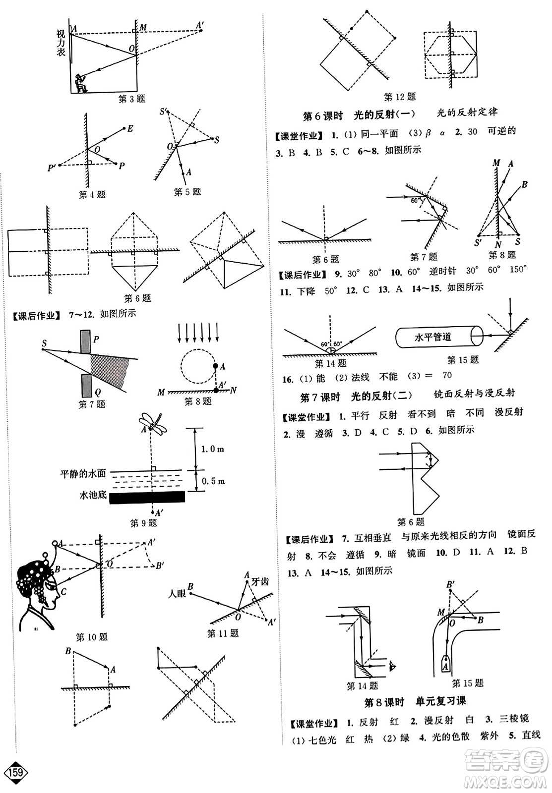 延邊大學出版社2023年秋輕松作業(yè)本八年級物理上冊江蘇版答案