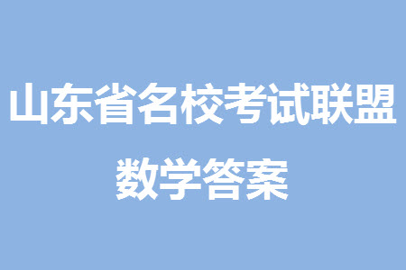 山東省名?？荚嚶?lián)盟2023-2024學年高三上學期11月期中檢測數(shù)學試題答案