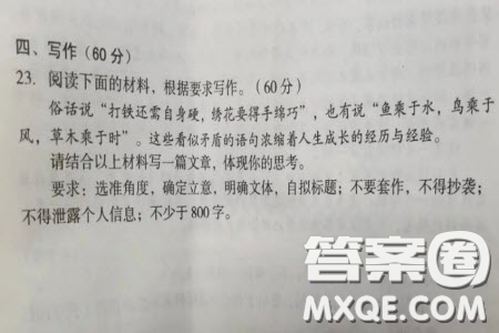 打鐵還需自身硬繡花要得手綿巧材料作文800字