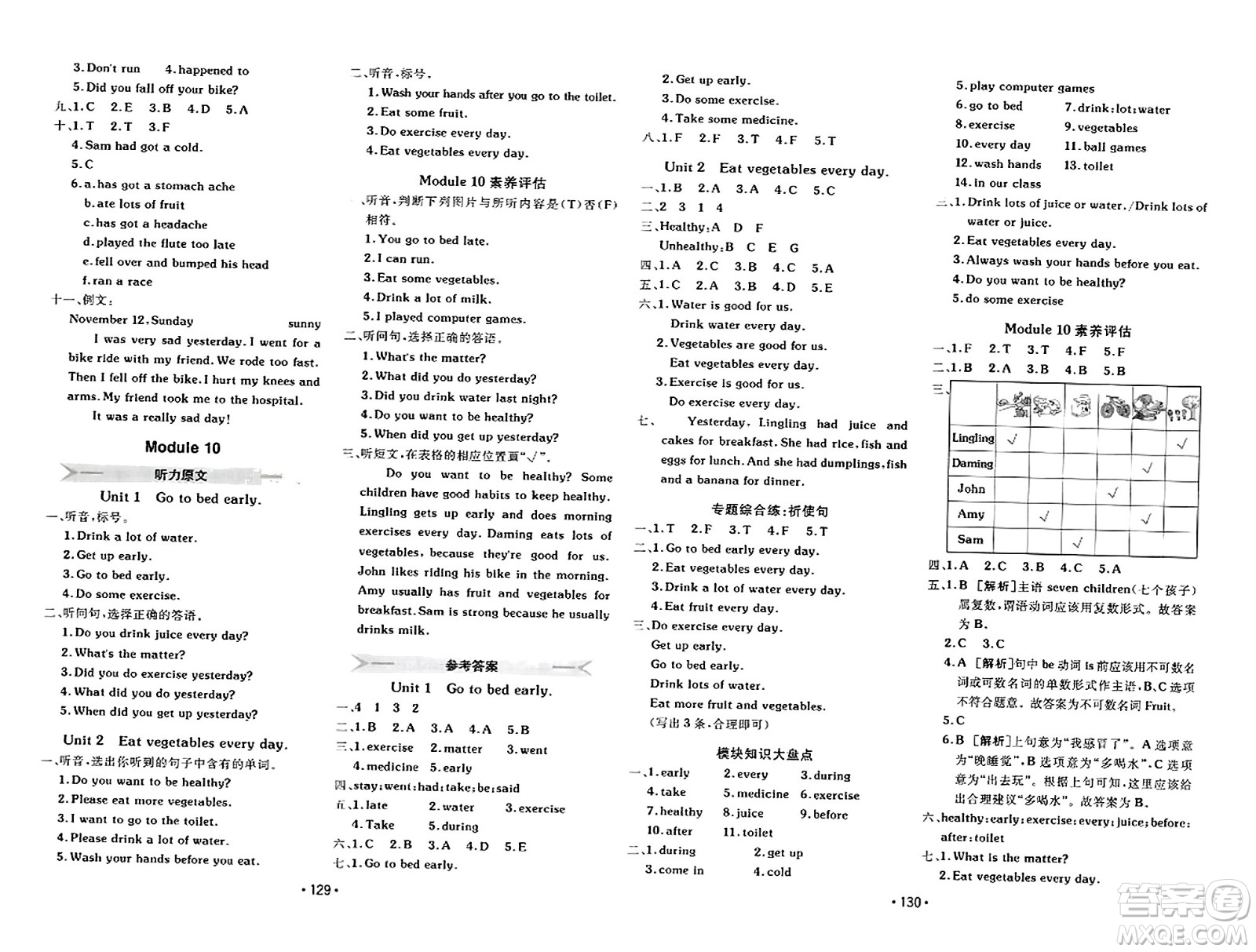 新疆青少年出版社2023年秋同行課課100分過關作業(yè)四年級英語上冊外研版答案