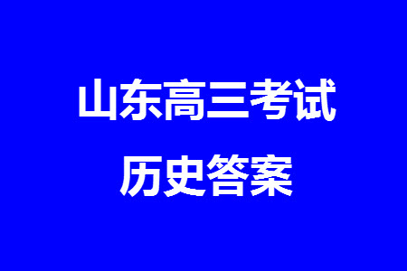 2024屆山東普高大聯(lián)考高三上學(xué)期11月聯(lián)合質(zhì)量測(cè)評(píng)歷史答案