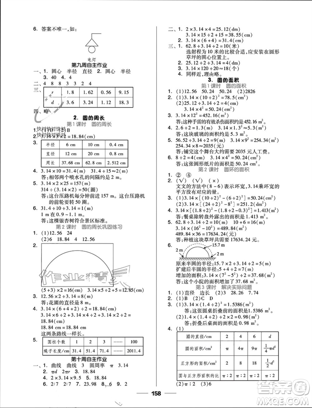 山東科學(xué)技術(shù)出版社2023年秋新思維伴你學(xué)六年級(jí)數(shù)學(xué)上冊(cè)人教版參考答案