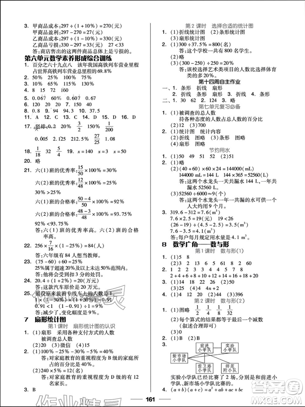 山東科學(xué)技術(shù)出版社2023年秋新思維伴你學(xué)六年級(jí)數(shù)學(xué)上冊(cè)人教版參考答案