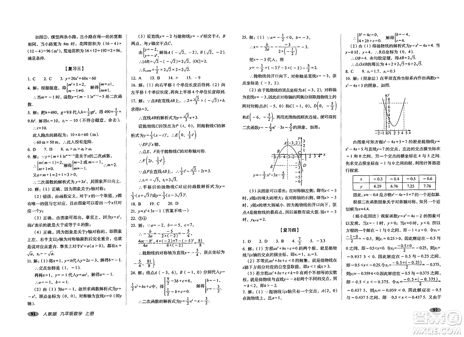 長春出版社2023年秋聚能闖關(guān)100分期末復(fù)習(xí)沖刺卷九年級數(shù)學(xué)上冊人教版答案