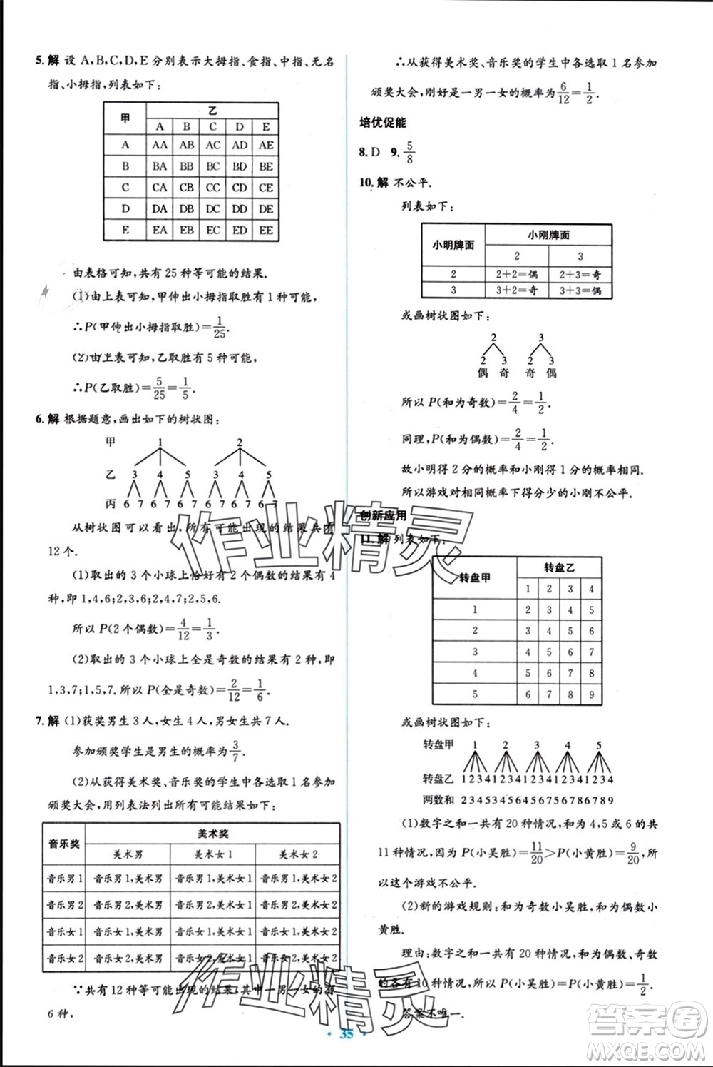 人民教育出版社2023年秋人教金學(xué)典同步解析與測評學(xué)考練九年級數(shù)學(xué)上冊人教版參考答案