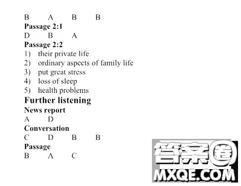 外語教學與研究出版社2023大學英語聽說教程3答案