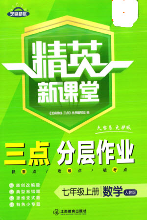 江西教育出版社2023年秋精英新課堂三點分層作業(yè)七年級數(shù)學(xué)上冊人教版參考答案