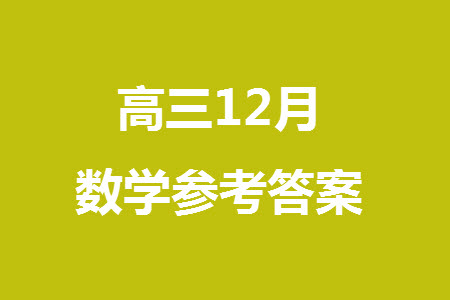 河北新時(shí)代NT教育2024屆高三上學(xué)期12月階段測試卷數(shù)學(xué)參考答案