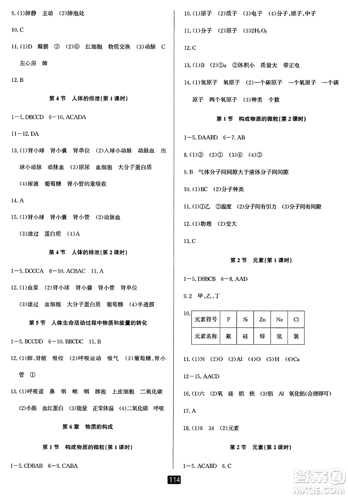 延邊人民出版社2023年秋勵(lì)耘書業(yè)勵(lì)耘新同步八年級(jí)科學(xué)上冊(cè)華師大版答案