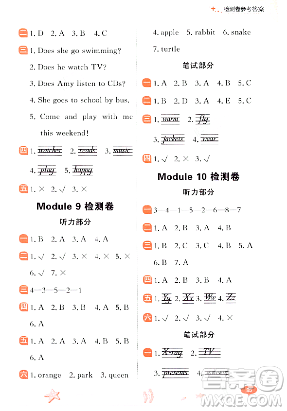 大連出版社2023年秋點石成金金牌每課通二年級英語上冊外研版答案