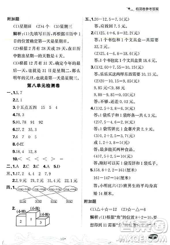 大連出版社2023年秋點(diǎn)石成金金牌每課通三年級(jí)數(shù)學(xué)上冊(cè)北師大版答案