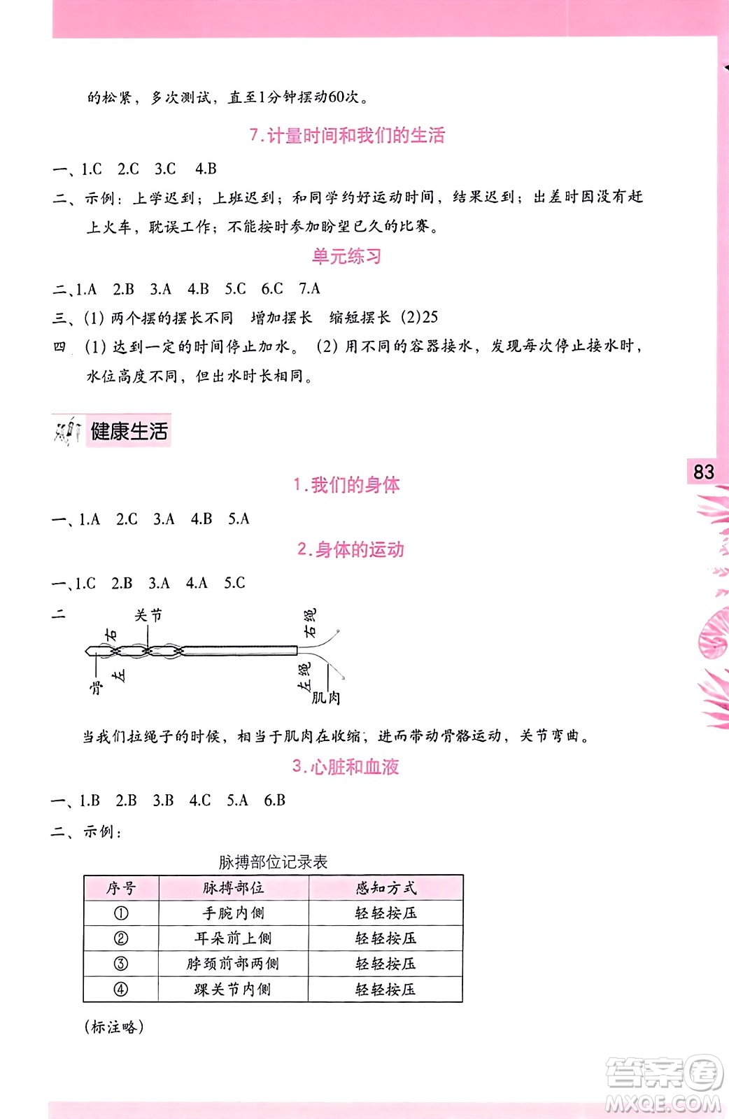 海燕出版社2023年秋科學(xué)學(xué)習(xí)與鞏固五年級(jí)科學(xué)上冊(cè)教科版答案