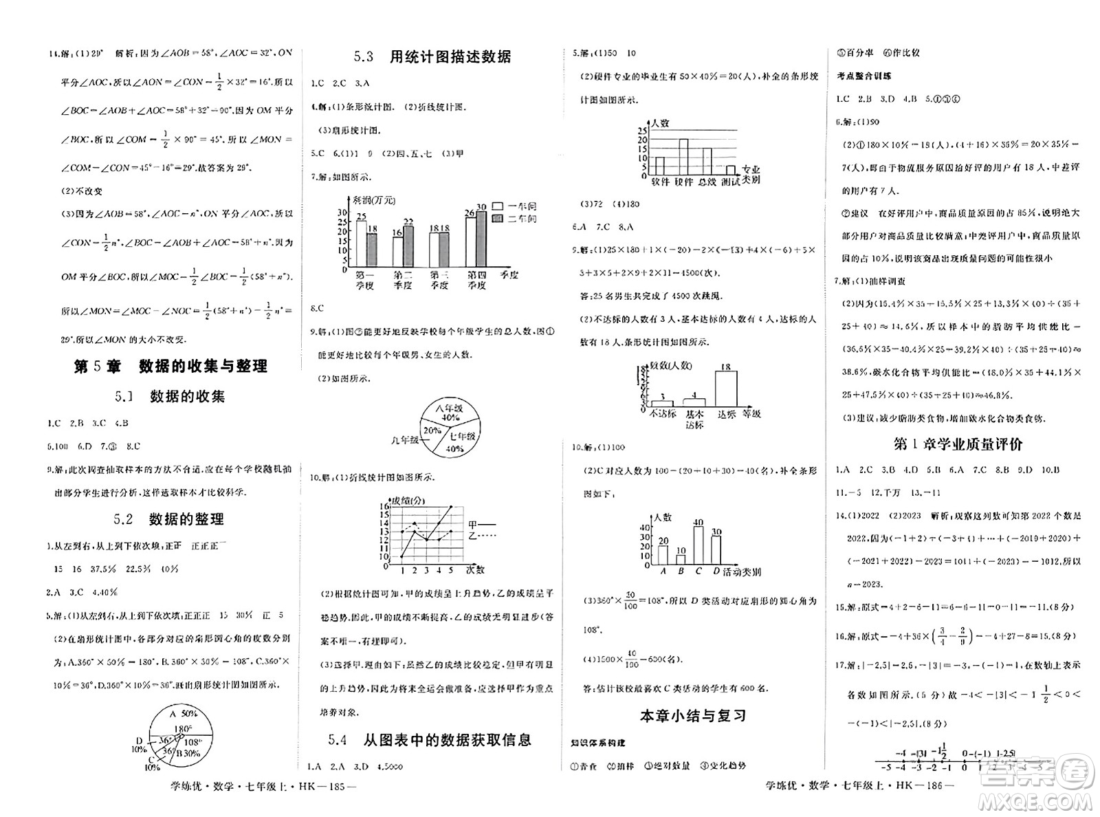 寧夏人民教育出版社2023年秋學(xué)練優(yōu)七年級(jí)數(shù)學(xué)上冊(cè)滬科版答案