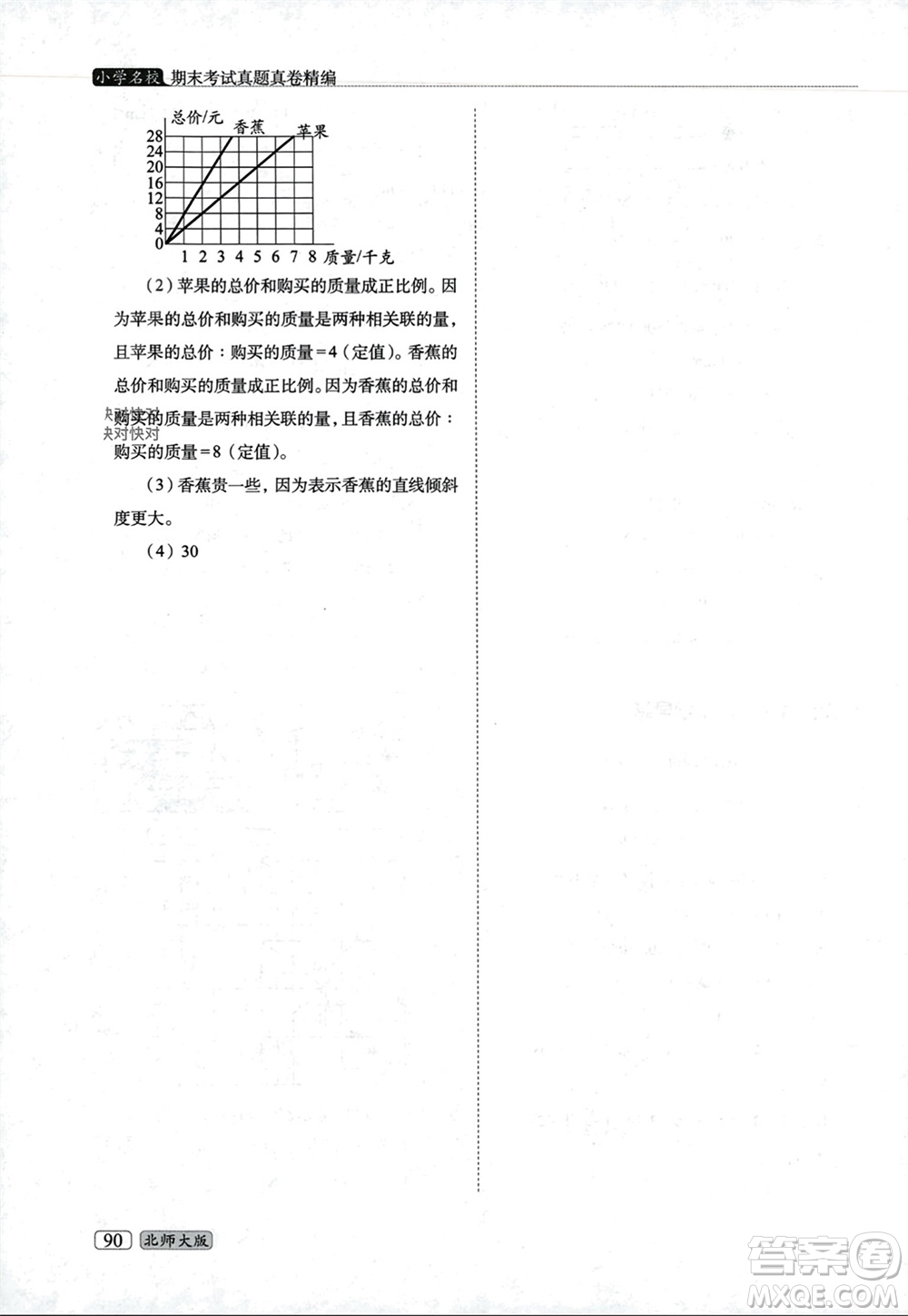 長(zhǎng)春出版社2023年秋68所助學(xué)叢書小學(xué)名校期末考試真題真卷精編六年級(jí)數(shù)學(xué)上冊(cè)北師大版參考答案