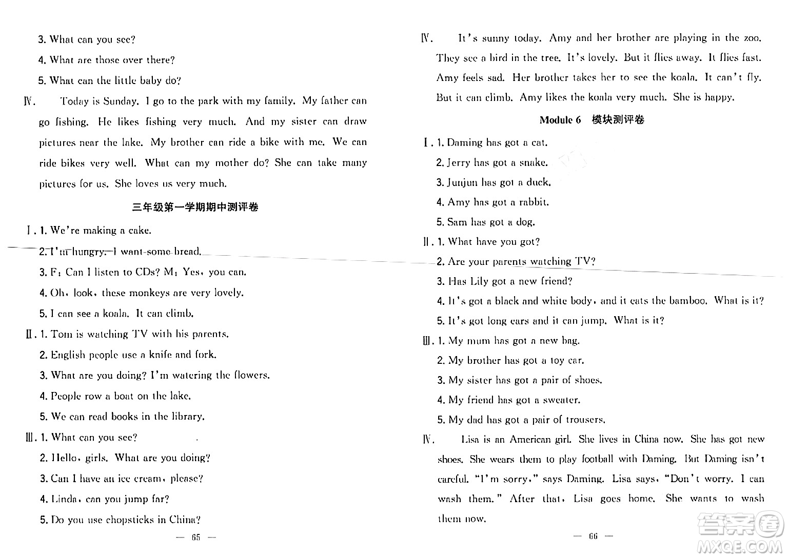 延邊大學(xué)出版社2023年秋點(diǎn)石成金金牌奪冠三年級(jí)英語上冊(cè)外研版答案