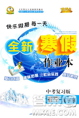 延邊人民出版社2024年優(yōu)秀生快樂假期每一天全新寒假作業(yè)本九年級數(shù)學(xué)人教版答案