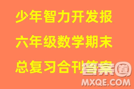 2023年秋少年智力開發(fā)報(bào)六年級(jí)數(shù)學(xué)上冊(cè)人教版期末總復(fù)習(xí)合刊參考答案