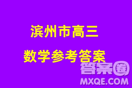 濱州市2024屆高三上學期1月份期末考試數(shù)學參考答案