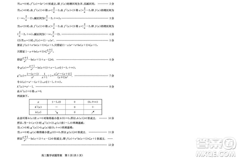 濱州市2024屆高三上學期1月份期末考試數(shù)學參考答案