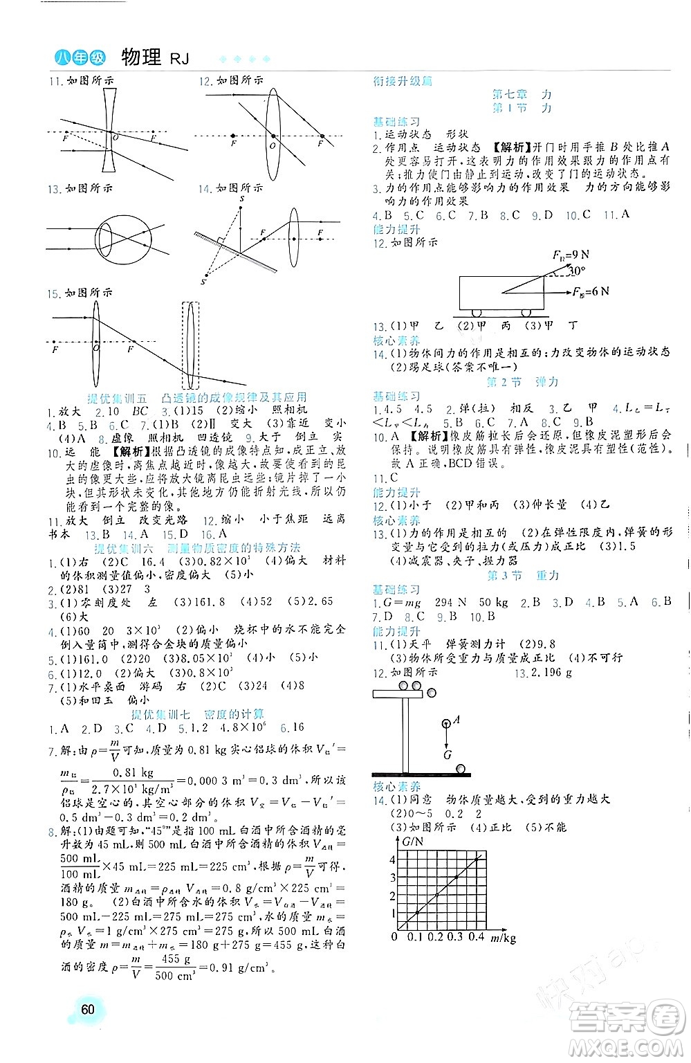 合肥工業(yè)大學出版社2024寒假總動員八年級物理人教版答案