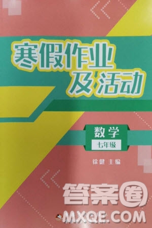 新疆文化出版社2024寒假作業(yè)及活動七年級數(shù)學(xué)通用版參考答案