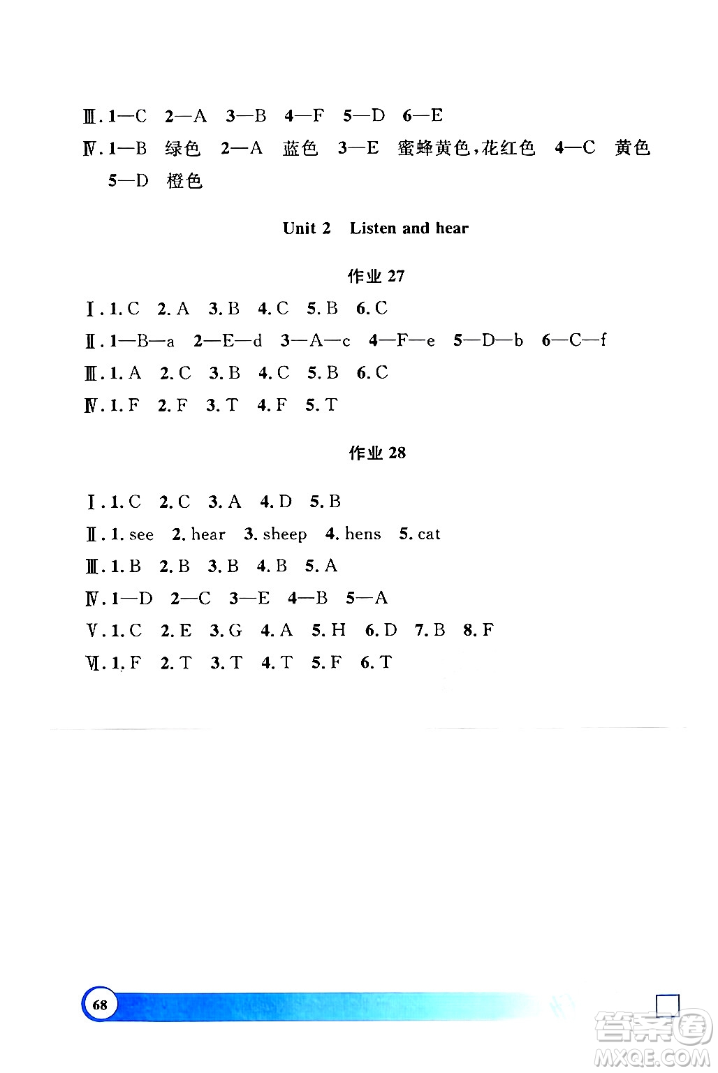 上海大學(xué)出版社2024鐘書金牌寒假作業(yè)導(dǎo)與練一年級英語牛津版上海專版答案