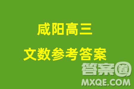 咸陽市2024屆高三上學(xué)期1月份高考模擬檢測一文科數(shù)學(xué)參考答案