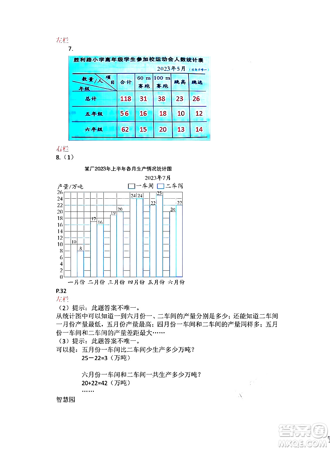 安徽少年兒童出版社2024寒假作業(yè)五年級數(shù)學(xué)蘇教版答案