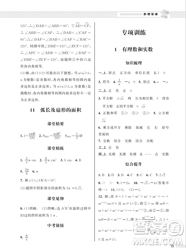 北京師范大學(xué)出版社2024年春配套綜合練習(xí)九年級數(shù)學(xué)下冊北師大版參考答案