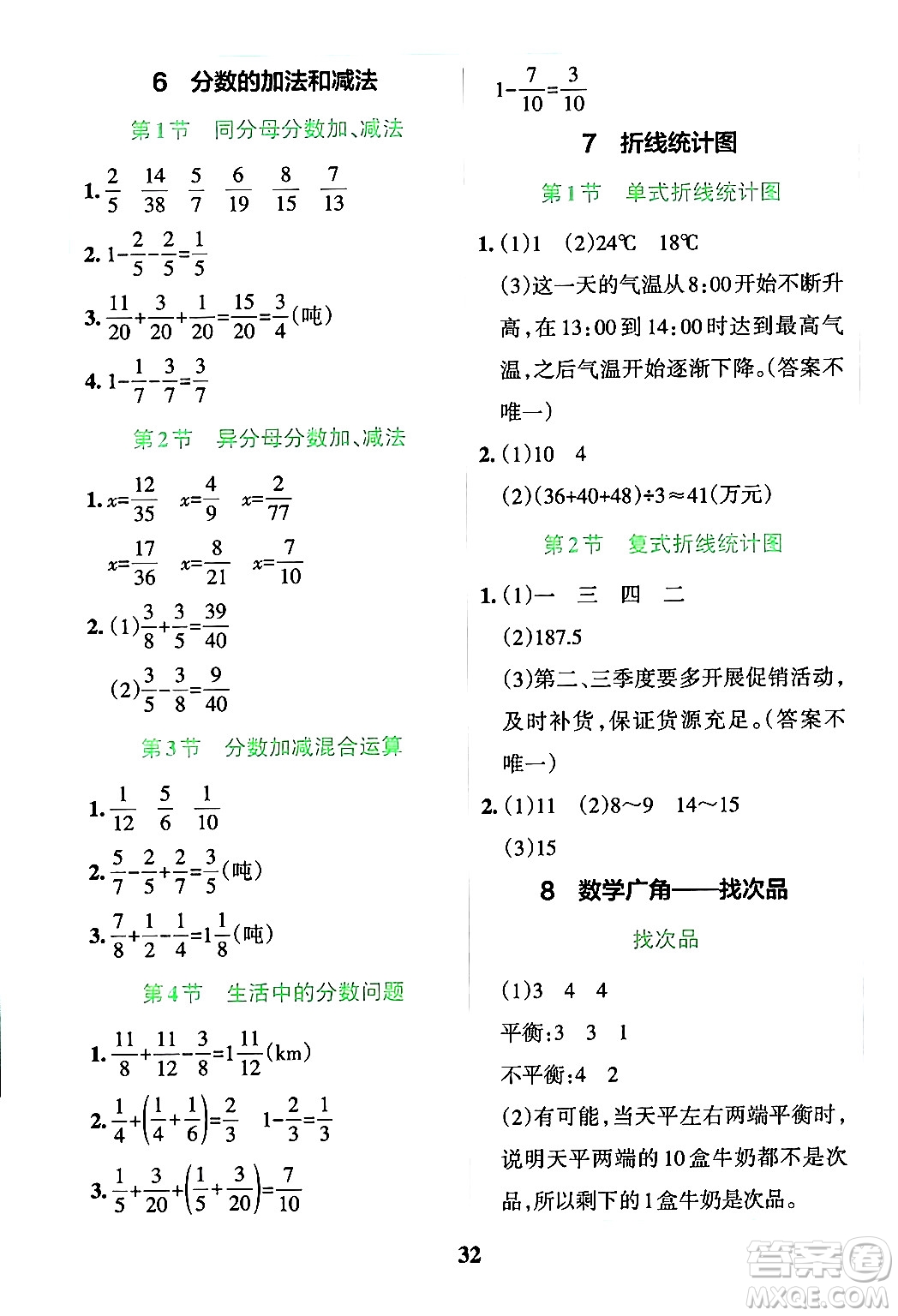 陜西師范大學(xué)出版總社有限公司2024年春小學(xué)學(xué)霸沖A卷五年級(jí)數(shù)學(xué)下冊(cè)人教版答案