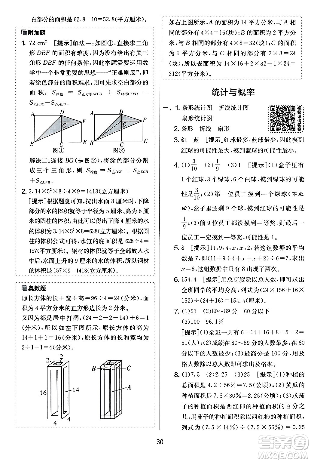 江蘇人民出版社2024年春實驗班提優(yōu)大考卷六年級數學下冊人教版答案