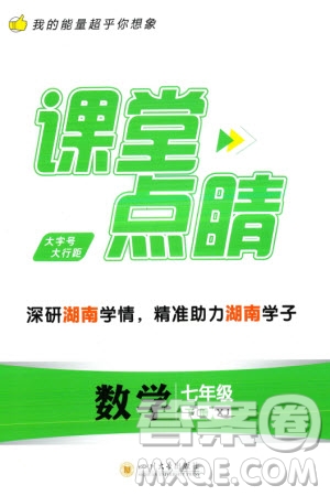 四川大學(xué)出版社2024年春課堂點睛七年級數(shù)學(xué)下冊湘教版湖南專版參考答案