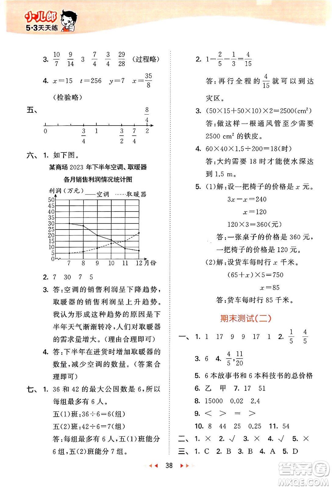 地質(zhì)出版社2024年春53天天練五年級數(shù)學(xué)下冊西師版答案