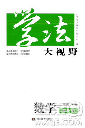 湖南教育出版社2024年春學法大視野七年級數(shù)學下冊湘教版答案