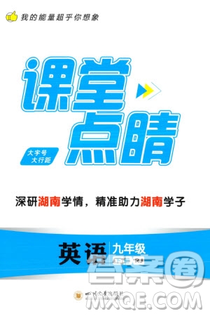 四川大學(xué)出版社2024年春課堂點睛九年級英語下冊人教版湖南專版參考答案