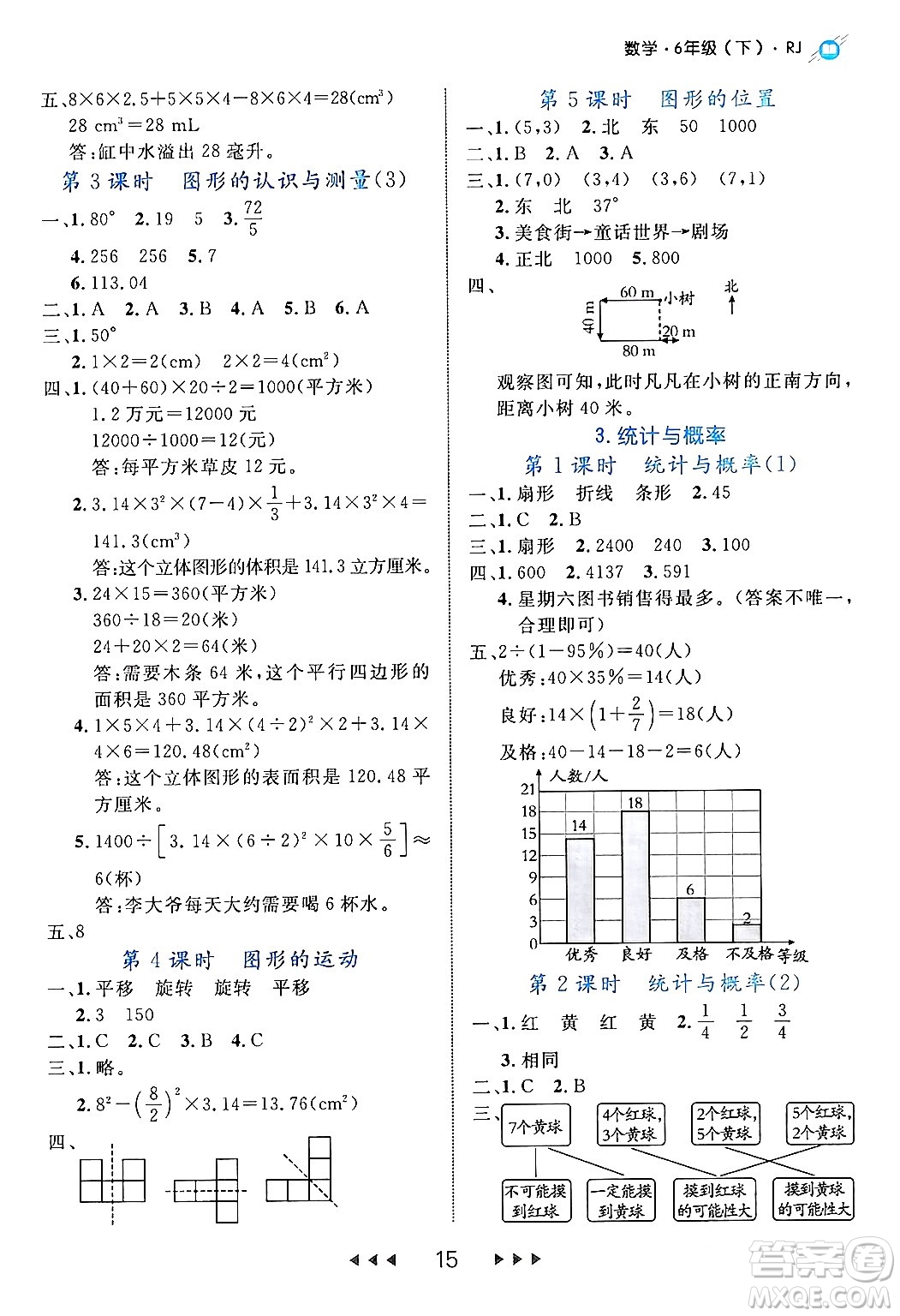 延邊大學(xué)出版社2024年春細(xì)解巧練六年級(jí)數(shù)學(xué)下冊(cè)人教版答案