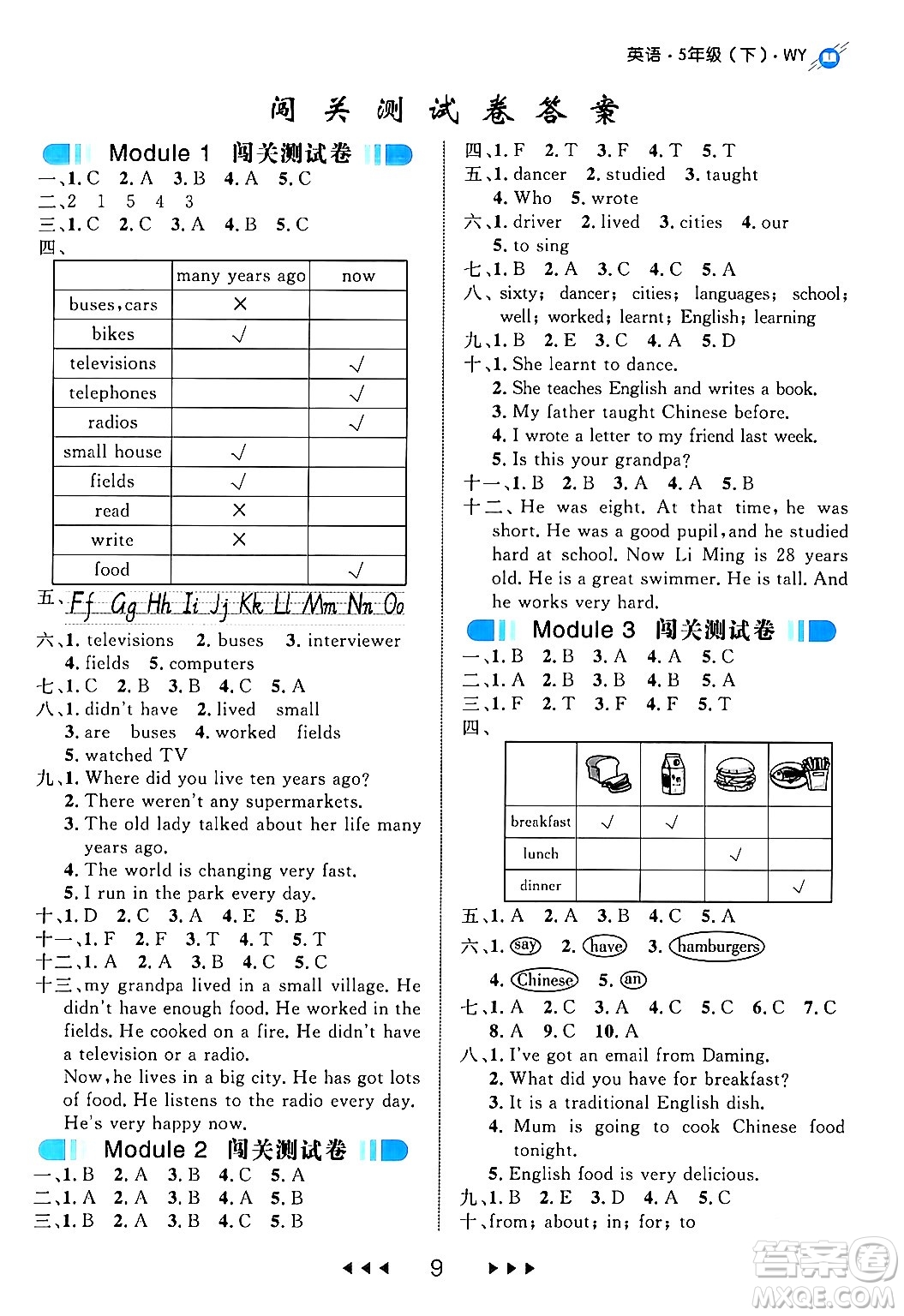 延邊大學(xué)出版社2024年春細(xì)解巧練五年級(jí)英語(yǔ)下冊(cè)外研版答案