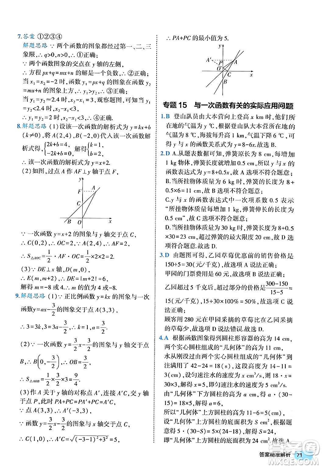 西安出版社2024年春53初中全優(yōu)卷八年級(jí)數(shù)學(xué)下冊(cè)人教版答案