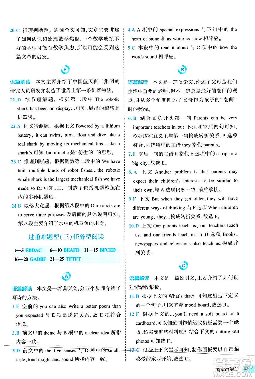 西安出版社2024年春53初中全優(yōu)卷九年級(jí)英語全一冊(cè)人教版答案