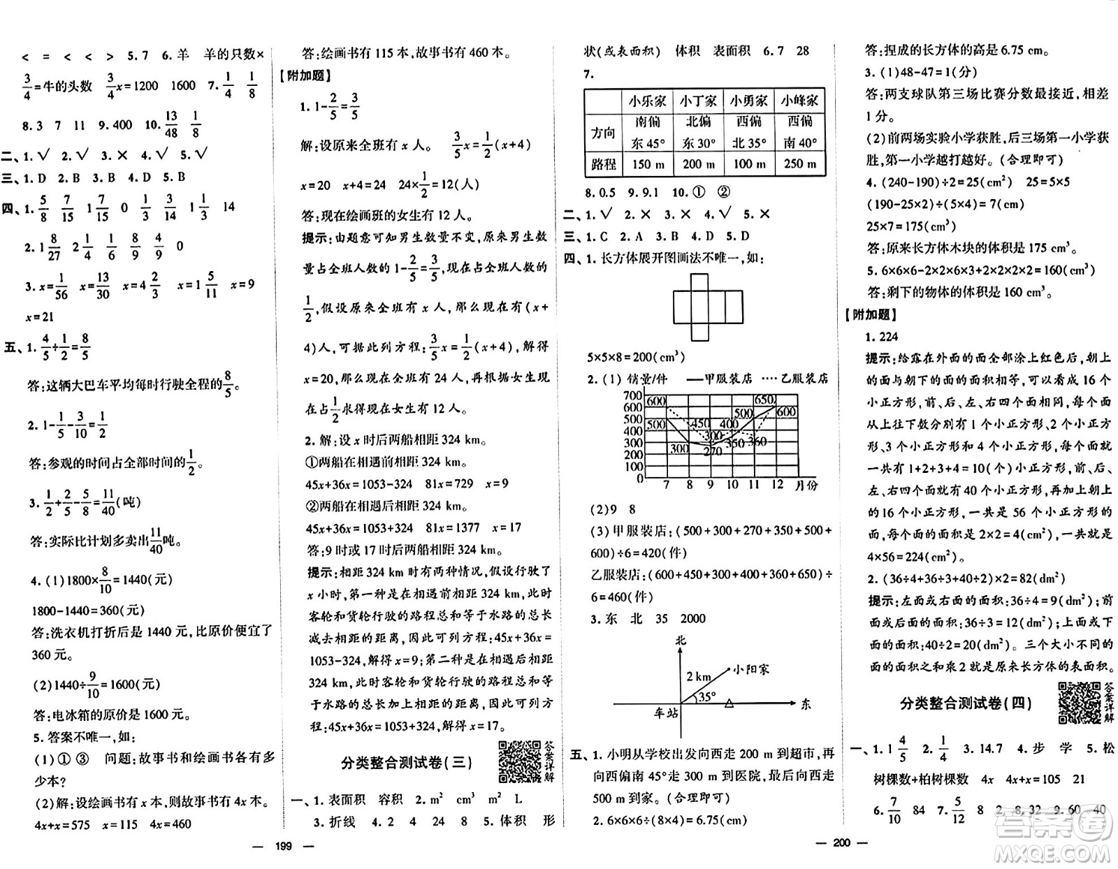 寧夏人民教育出版社2024年春學(xué)霸提優(yōu)大試卷五年級(jí)數(shù)學(xué)下冊(cè)北師大版答案