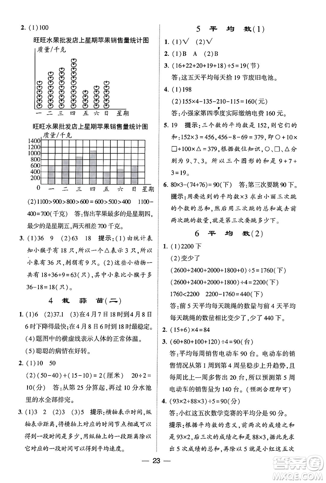 河海大學出版社2024年春經(jīng)綸學霸4星學霸提高班四年級數(shù)學下冊北師大版答案