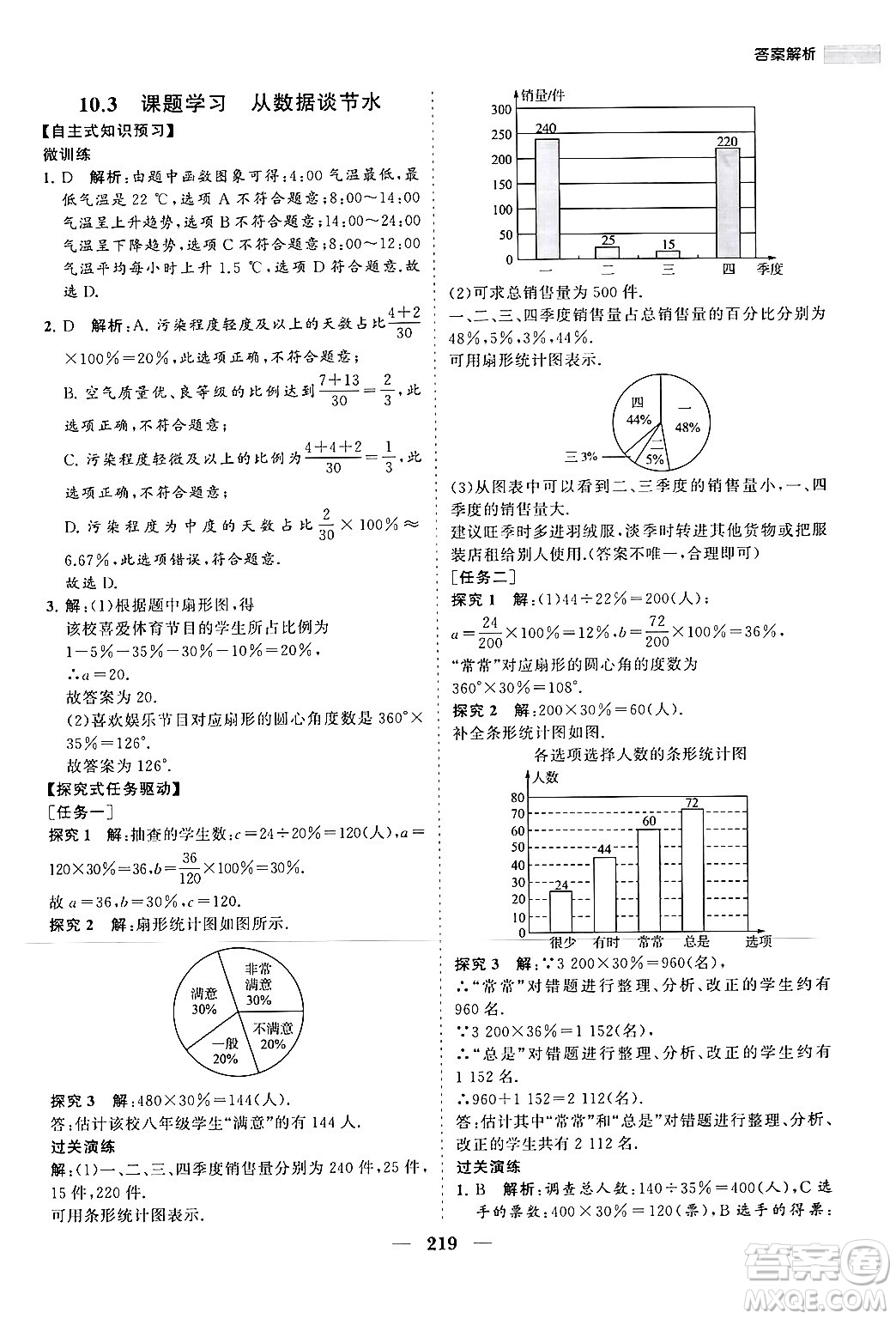 海南出版社2024年春新課程同步練習(xí)冊七年級數(shù)學(xué)下冊人教版答案