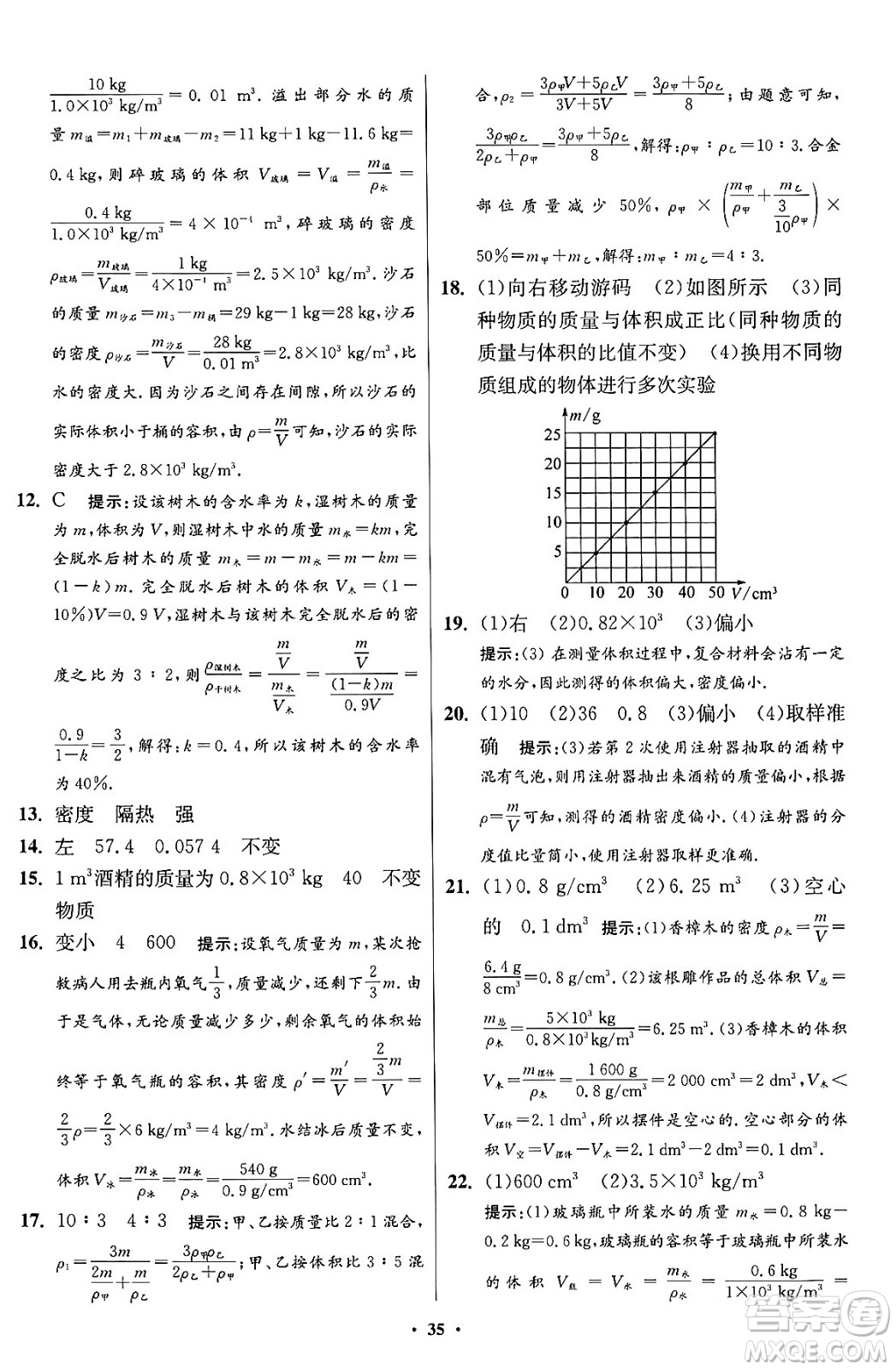 江蘇鳳凰科學(xué)技術(shù)出版社2024年春初中物理小題狂做提優(yōu)版八年級(jí)物理下冊蘇科版答案